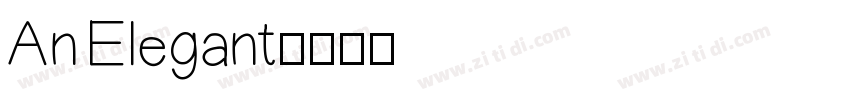 An Elegant字体转换